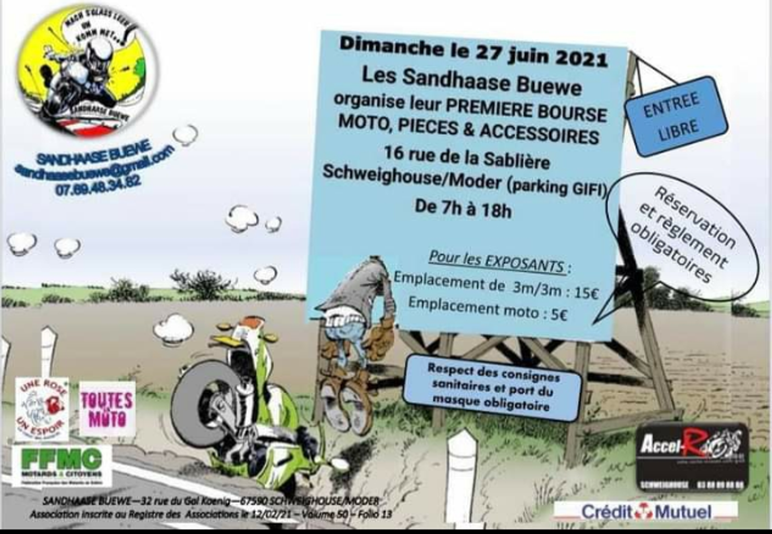 Première bourse Moto, pièces et accessoires des Sundhaas Buewe